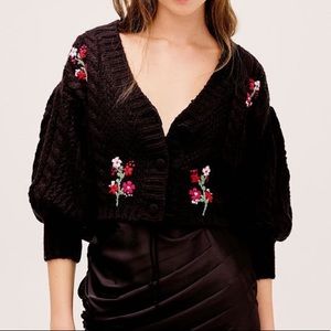 For Love & Lemons Amaryllis Cropped Cardigan